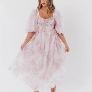 Worth Collective Harlow Midi Dress - bump friendly